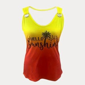 Vivid Ombre style tank top